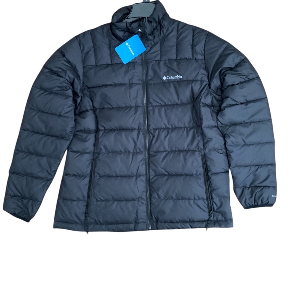 Women’s Columbia Nordic Point Black Stand Collar Puffer Jacket Size XL